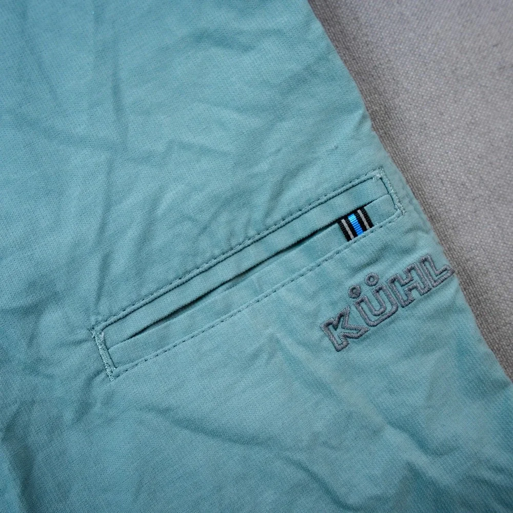 Kuhl RESISTOR LITE CHINO SHORT Men's Blue Drawstring Shorts XXL Outdoor Active